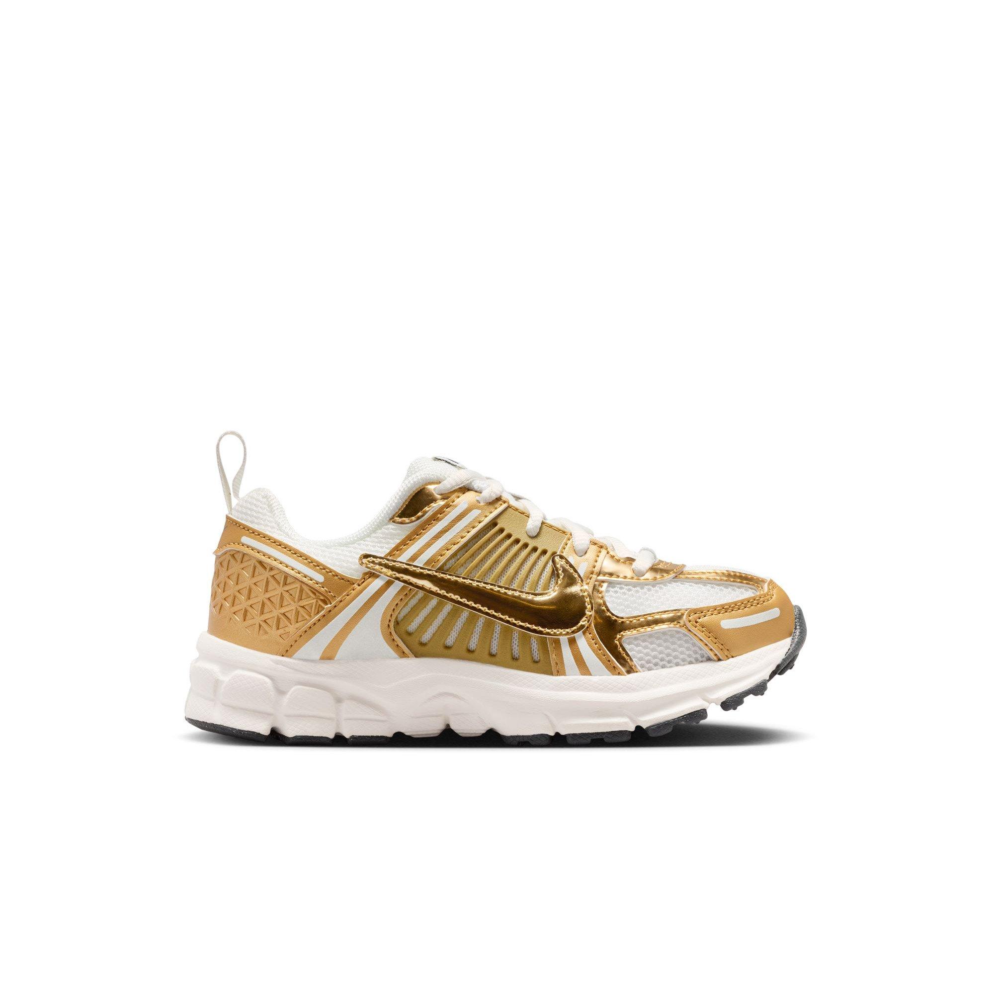 Nike Vomero 5 "Sail/Metallic Gold/Anthracite" Preschool Girls' Shoe - GOLD
